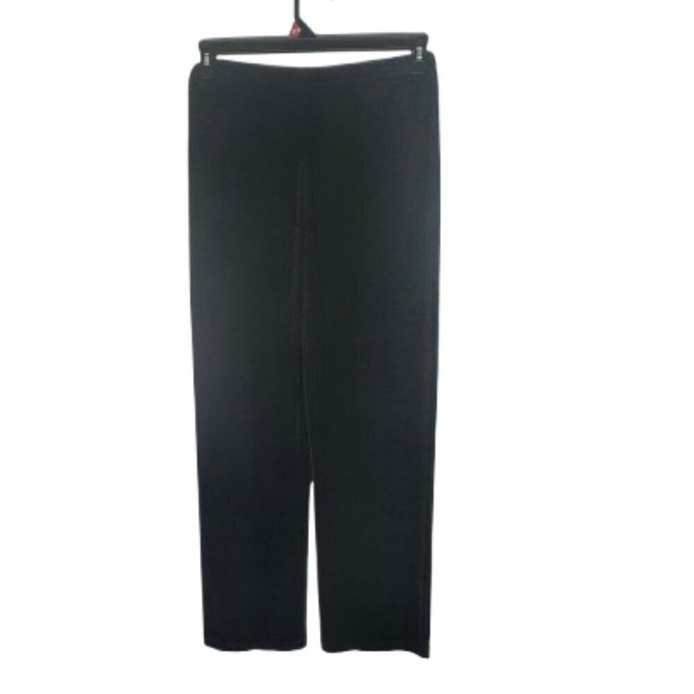 Travelers by Chicos Women's No Tummy Black Stretch Elastic Pull On Pants 1 Short - Picture 2 of 7
